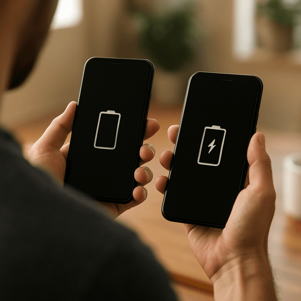 Calibrer la batterie Android et iPhone sans appli