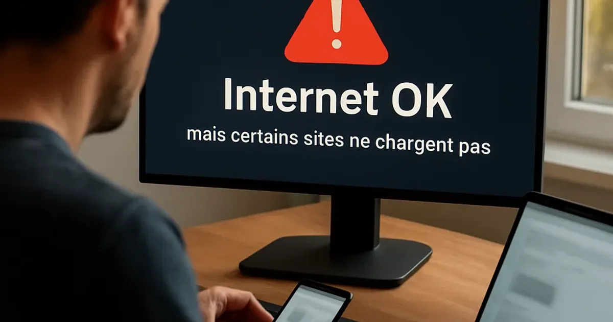 Internet OK mais certains sites ne chargent pas : solutions