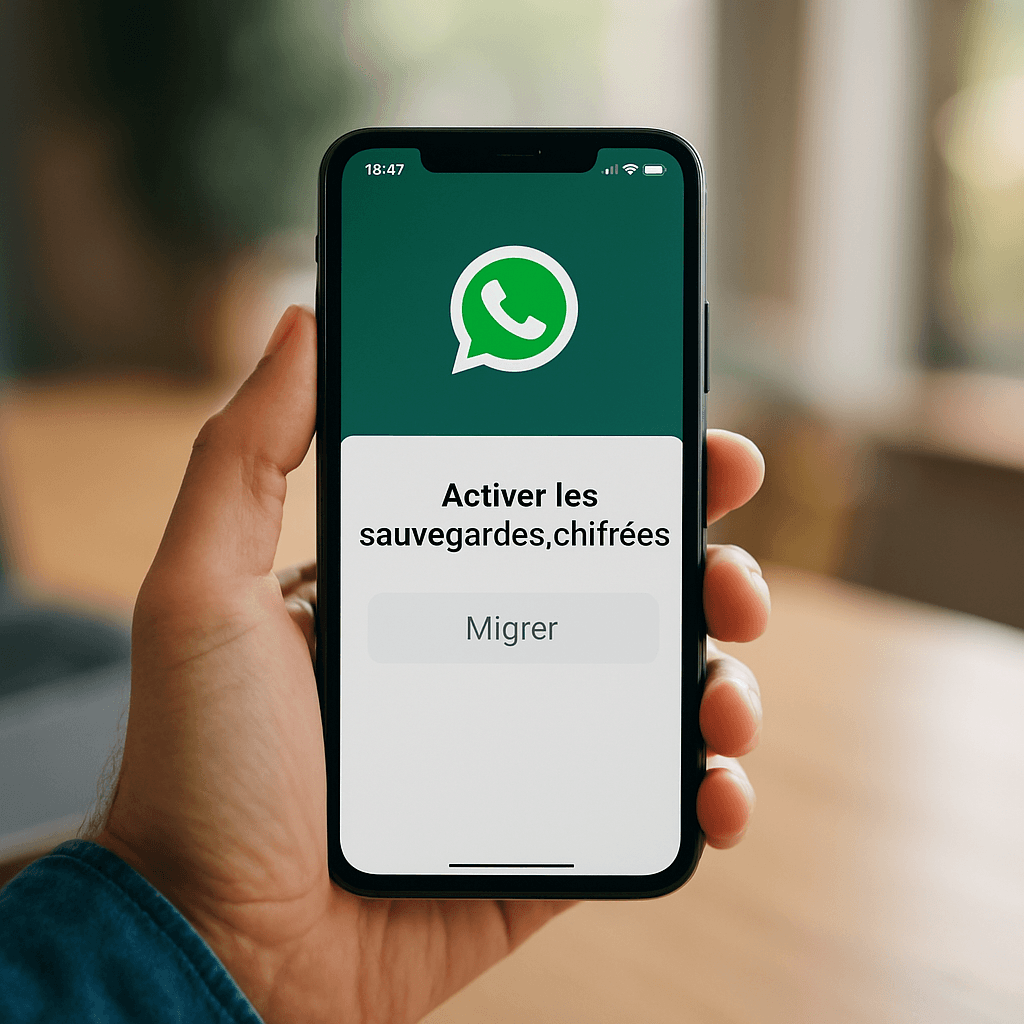 WhatsApp : activer les sauvegardes chiffrées et migrer