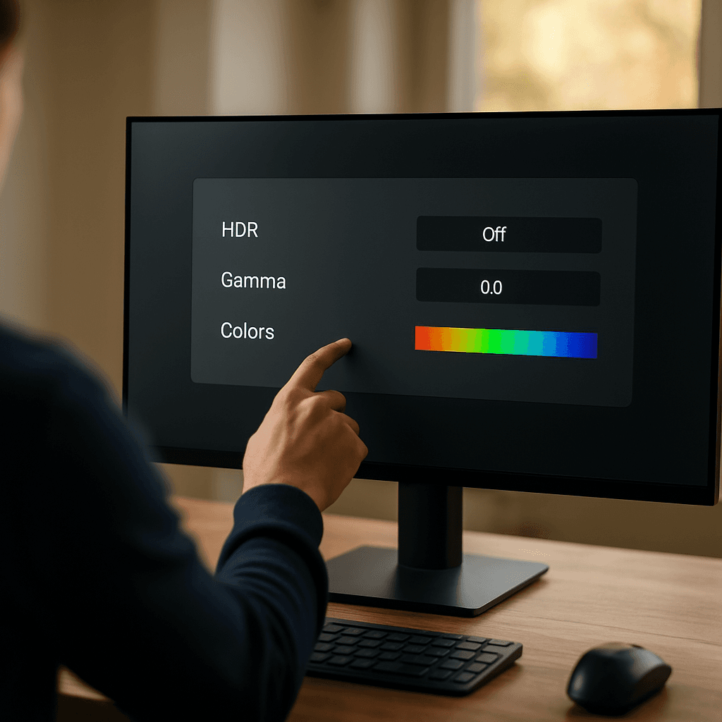 Écran PC : régler HDR, gamma et couleurs sans sonde